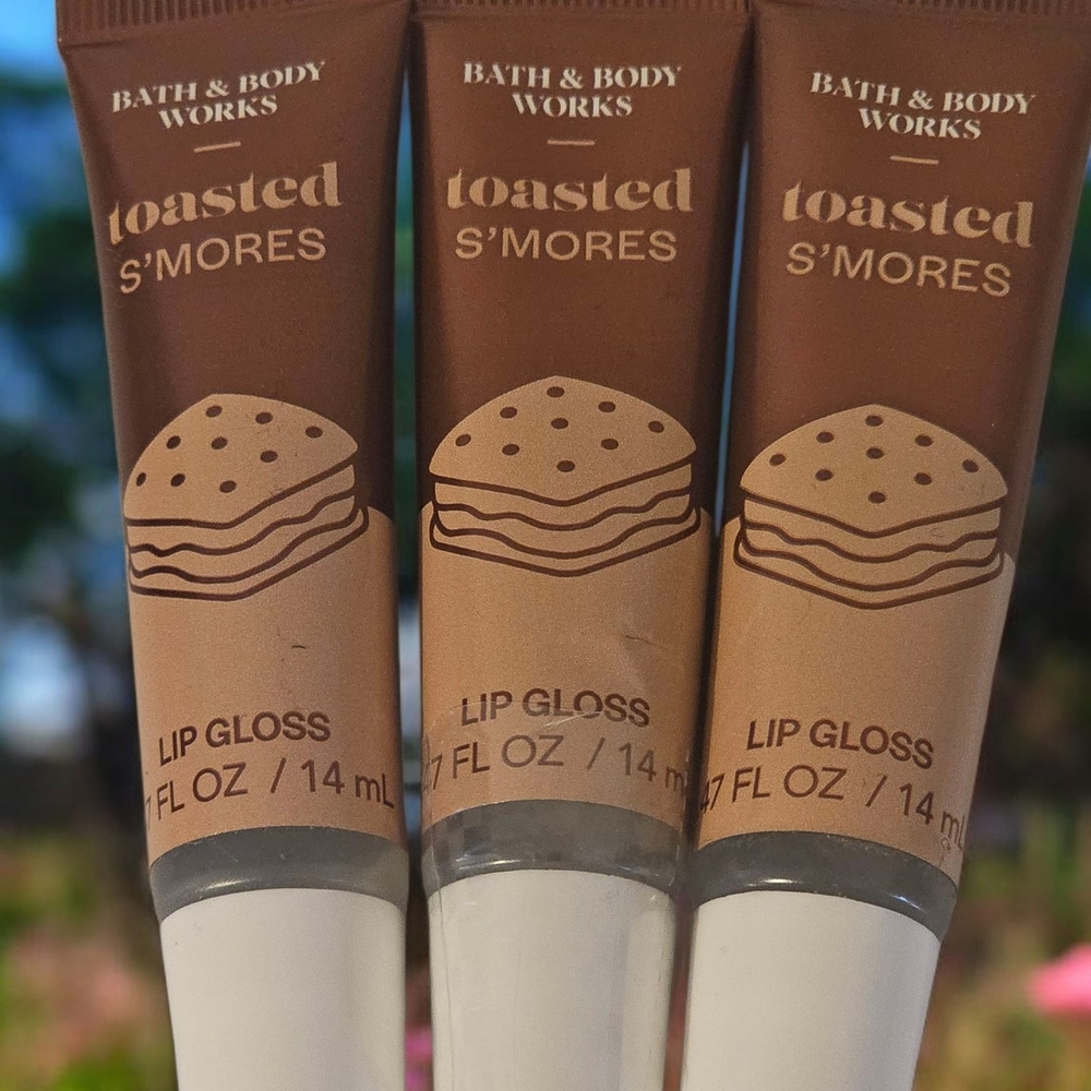 3Bath & Body Works Toasted S'mores Lip Gloss Trio